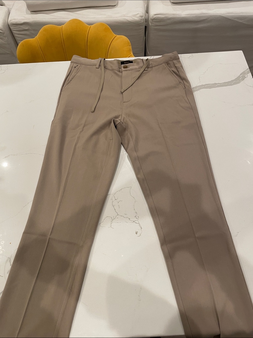 Quince Men's Chinos in Taupe Beige